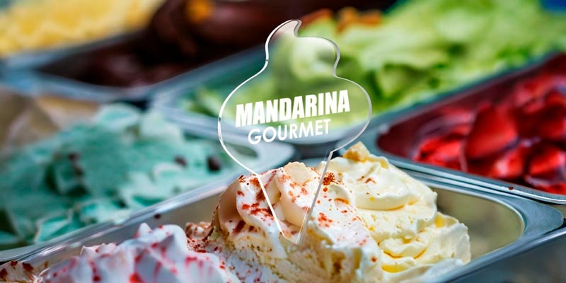 Hablador en acrílico para helados